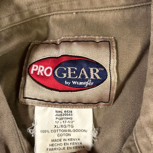 Progear by Wrangler Shooting Shirt Camo Shoulder Pad Brown Size XL 17-17 1/2 - Picture 4 of 5